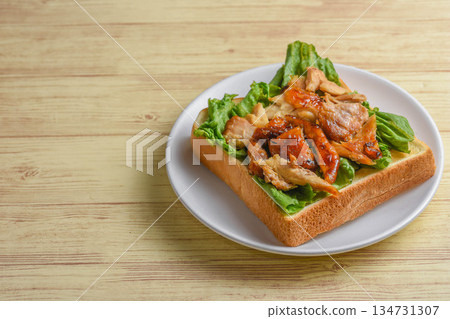 Roast Chicken Toast Roast Chicken Toast 134731307