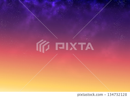 天空染上了夕陽的顏色 天空染上了夕陽的顏色 134732128