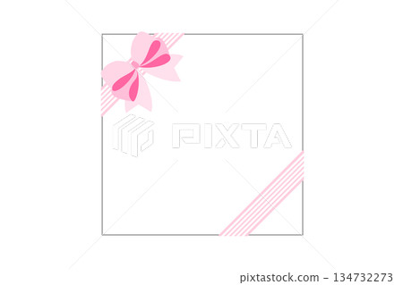 禮品卡絲帶淺藍色邊框留言禮物 禮品卡絲帶淺藍色邊框留言禮物 134732273