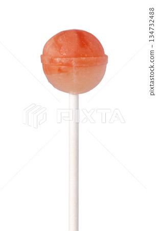 Lollipop candy sweet sugar treat on white background Lollipop candy sweet sugar treat on white background 134732488
