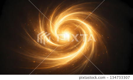 能量抽象背景，籠罩在柔和的金光中 評論 134733307
