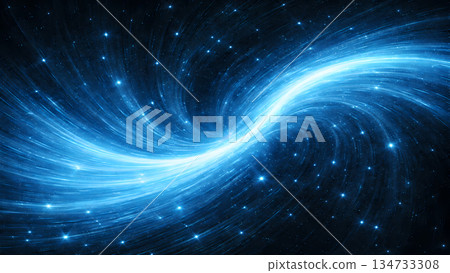 酷炫的抽象背景，流動的深藍色能量 134733308