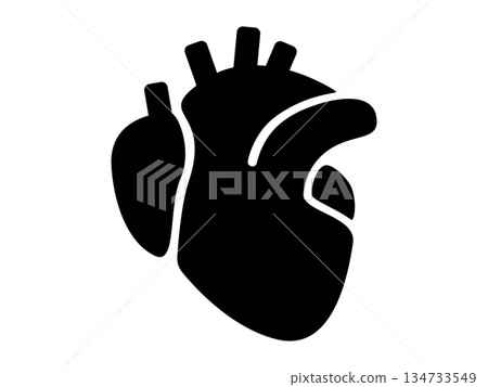 Heart icon monotone Heart icon monotone 134733549