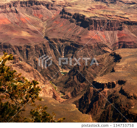 Hazy Sky Day At The Grand Canyon Arizona Hazy Sky Day At The Grand Canyon Arizona 134733758