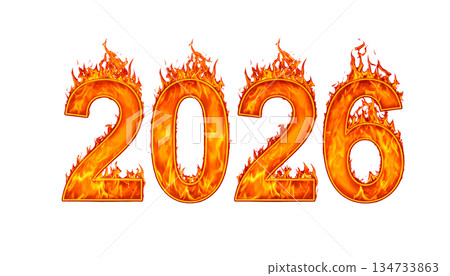 數字動畫 數字 熾烈 134733863