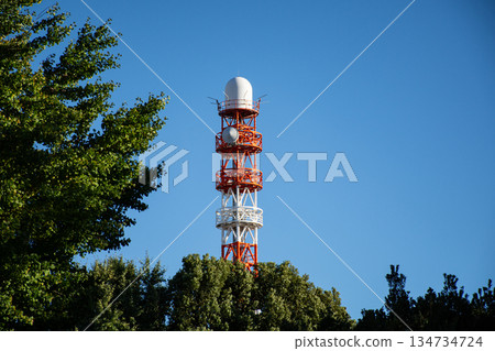 有雷達罩的無線電塔 134734724