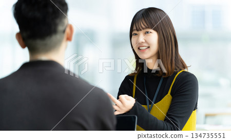Two businessmen having a meeting Two businessmen having a meeting 134735551