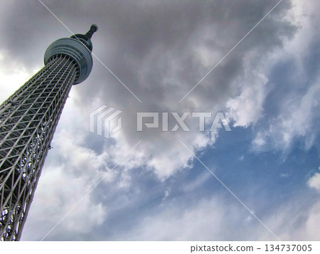 Tokyo Skytree on a cloudy day-168 Tokyo Skytree on a cloudy day-168 134737005