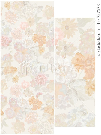 Vivid Watercolor Floral and Leaf Illustrations Vivid Watercolor Floral and Leaf Illustrations 134737578