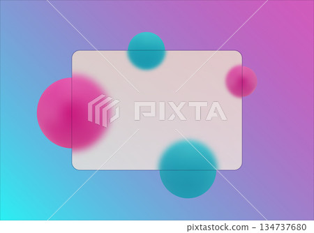 Abstract glass panel on background of bright blue and pink gradient. Eps 10 Abstract glass panel on background of bright blue and pink gradient. Eps 10 134737680
