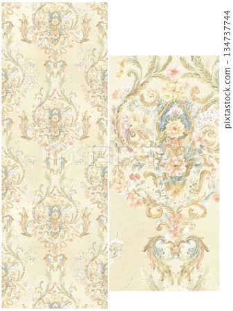 Vivid Watercolor Floral and Leaf Illustrations Vivid Watercolor Floral and Leaf Illustrations 134737744