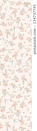 Vivid Watercolor Floral and Leaf Illustrations 134737745