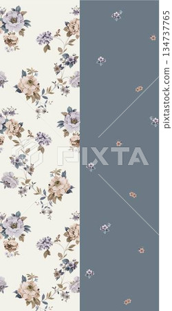 Vivid Watercolor Floral and Leaf Illustrations 134737765