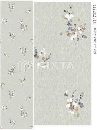 Vivid Watercolor Floral and Leaf Illustrations 134737771