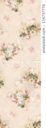 Vivid Watercolor Floral and Leaf Illustrations Vivid Watercolor Floral and Leaf Illustrations 134737776