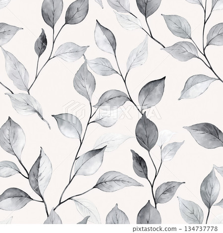 Vivid Watercolor Floral and Leaf Illustrations Vivid Watercolor Floral and Leaf Illustrations 134737778
