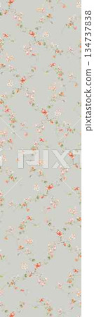 Vivid Watercolor Floral and Leaf Illustrations Vivid Watercolor Floral and Leaf Illustrations 134737838