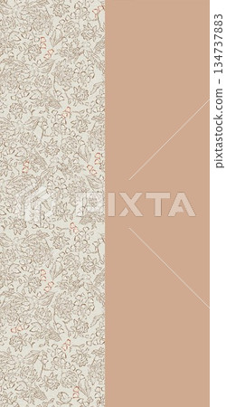 Vivid Watercolor Floral and Leaf Illustrations 134737883