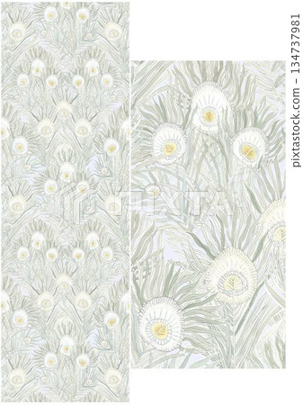 Vivid Watercolor Floral and Leaf Illustrations 134737981