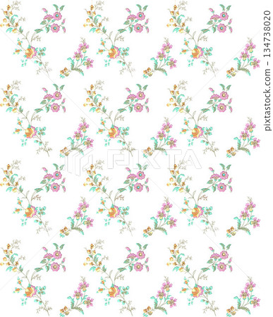 Vivid Watercolor Floral and Leaf Illustrations Vivid Watercolor Floral and Leaf Illustrations 134738020