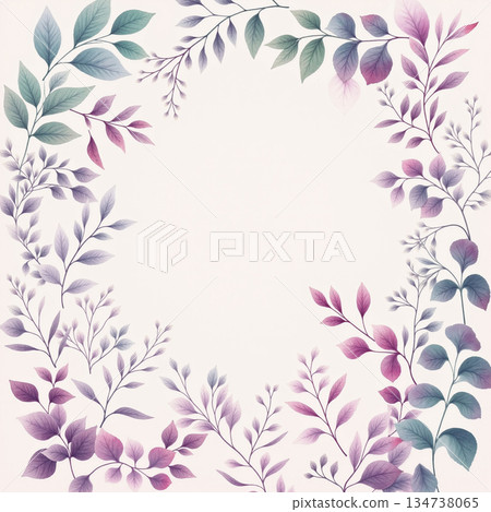 Vivid Watercolor Floral and Leaf Illustrations Vivid Watercolor Floral and Leaf Illustrations 134738065