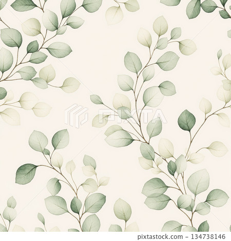 Artful Hand Painted Curly Grass Motifs Artful Hand Painted Curly Grass Motifs 134738146