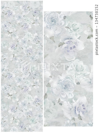 Artful Hand Painted Curly Grass Motifs Artful Hand Painted Curly Grass Motifs 134738152