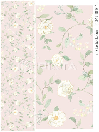 Artful Hand Painted Curly Grass Motifs Artful Hand Painted Curly Grass Motifs 134738164