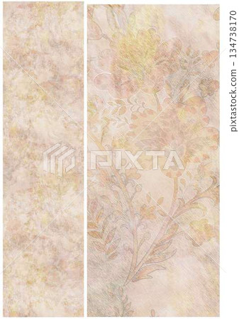 Artful Hand Painted Curly Grass Motifs Artful Hand Painted Curly Grass Motifs 134738170