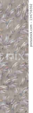 Graceful Watercolor Botanic Pattern Art Graceful Watercolor Botanic Pattern Art 134738302