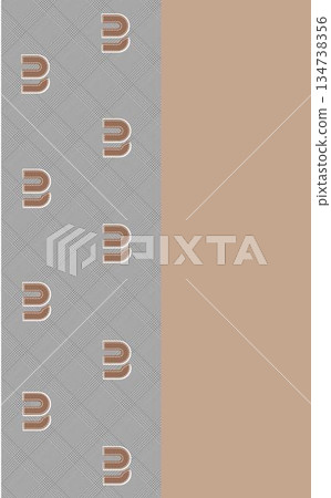 Graceful Watercolor Botanic Pattern Art 134738356