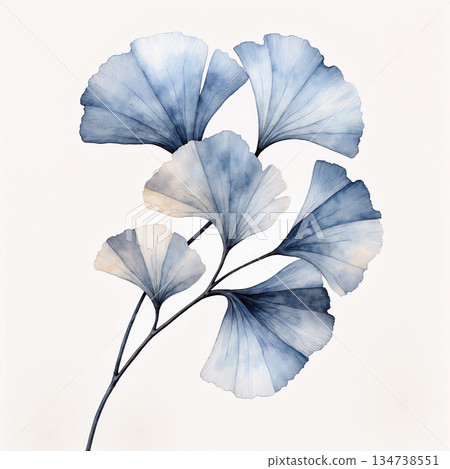 Graceful Watercolor Botanic Pattern Art Graceful Watercolor Botanic Pattern Art 134738551