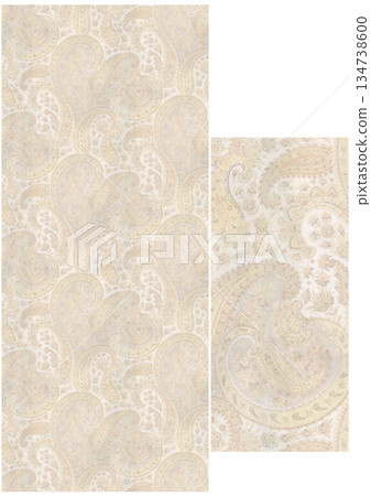 Graceful Watercolor Botanic Pattern Art Graceful Watercolor Botanic Pattern Art 134738600