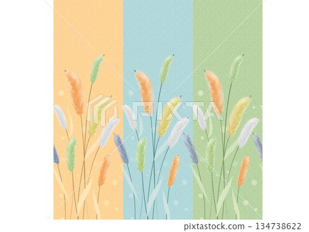 Graceful Watercolor Botanic Pattern Art Graceful Watercolor Botanic Pattern Art 134738622
