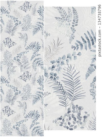 Charming Hand-Drawn Floral and Leaf Compositions Charming Hand-Drawn Floral and Leaf Compositions 134738796