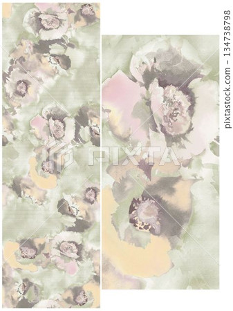 Charming Hand-Drawn Floral and Leaf Compositions Charming Hand-Drawn Floral and Leaf Compositions 134738798