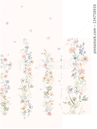 Charming Hand-Drawn Floral and Leaf Compositions Charming Hand-Drawn Floral and Leaf Compositions 134738916