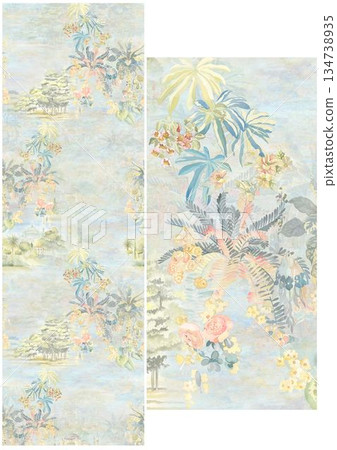 Charming Hand-Drawn Floral and Leaf Compositions Charming Hand-Drawn Floral and Leaf Compositions 134738935