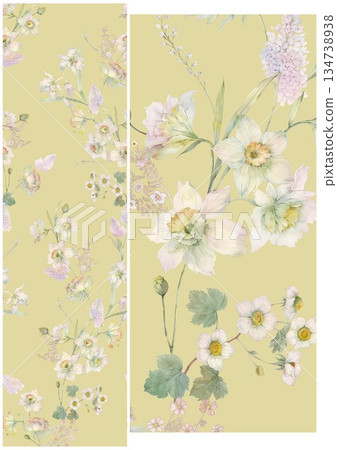 Charming Hand-Drawn Floral and Leaf Compositions Charming Hand-Drawn Floral and Leaf Compositions 134738938