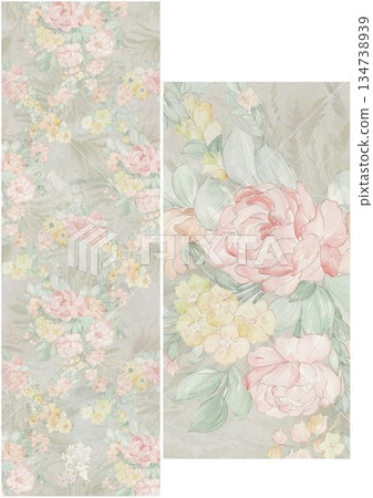 Charming Hand-Drawn Floral and Leaf Compositions Charming Hand-Drawn Floral and Leaf Compositions 134738939