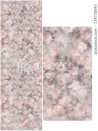 Charming Hand-Drawn Floral and Leaf Compositions 134738943