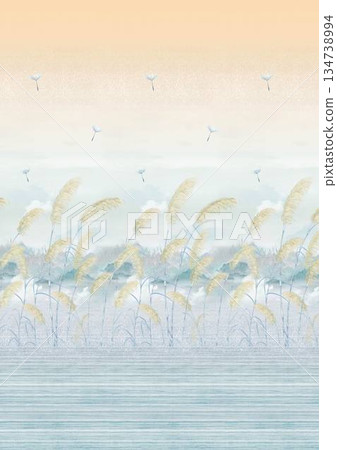 Charming Hand-Drawn Floral and Leaf Compositions Charming Hand-Drawn Floral and Leaf Compositions 134738994
