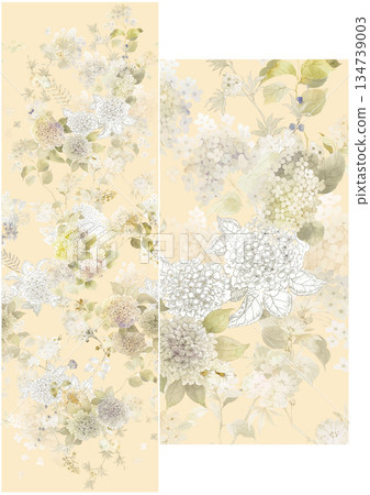 Charming Hand-Drawn Floral and Leaf Compositions Charming Hand-Drawn Floral and Leaf Compositions 134739003