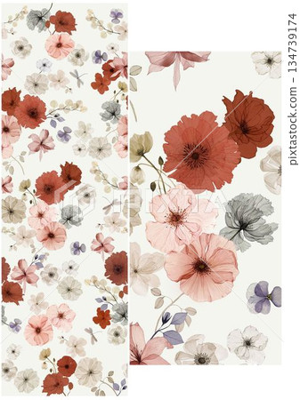 Inspiring Watercolor Creations of Flowers and Foliage 134739174