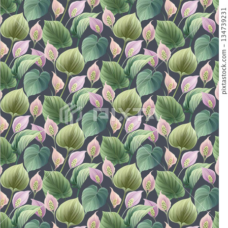Inspiring Watercolor Creations of Flowers and Foliage 134739231
