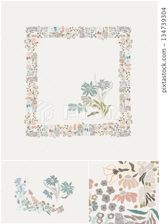 Inspiring Watercolor Creations of Flowers and Foliage 134739304