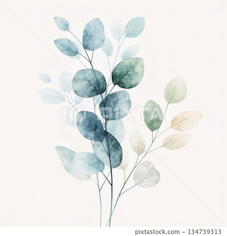 Inspiring Watercolor Creations of Flowers and Foliage 134739313