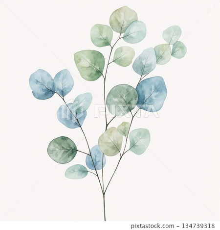 Inspiring Watercolor Creations of Flowers and Foliage 134739318