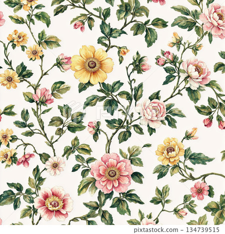 Exquisite Hand-Painted Illustrations of Botany 134739515