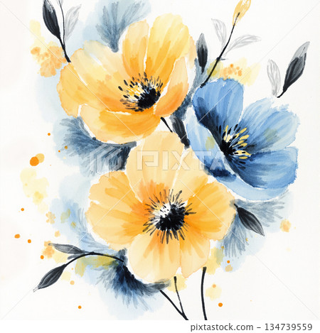 Exquisite Hand-Painted Illustrations of Botany 134739559